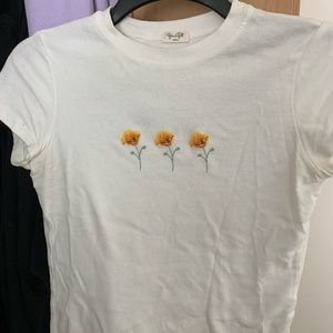 Classic Brandy Melville Flower top